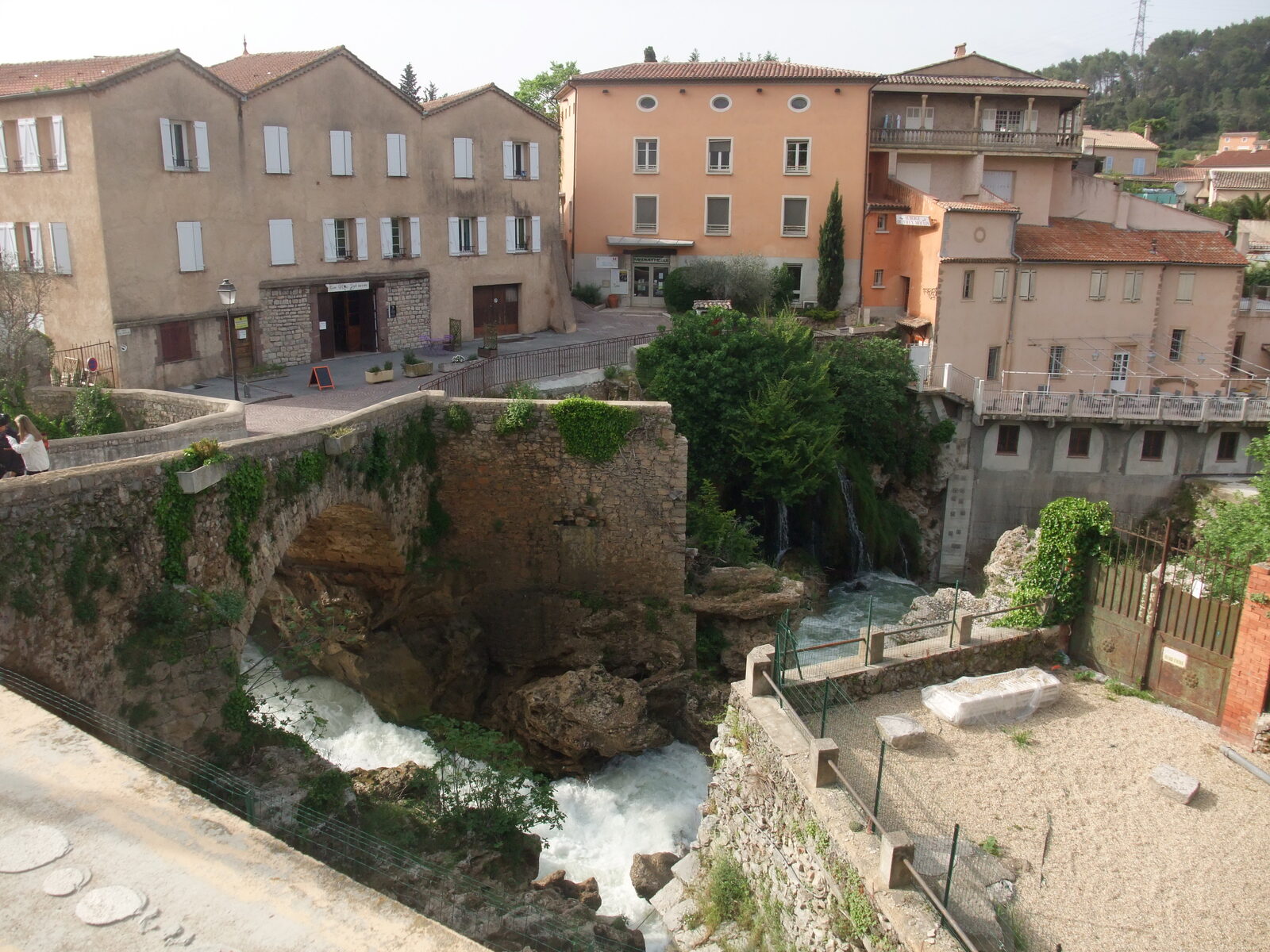 View over the village and wooded hills of Trans-en-Provence in the Var, southern France